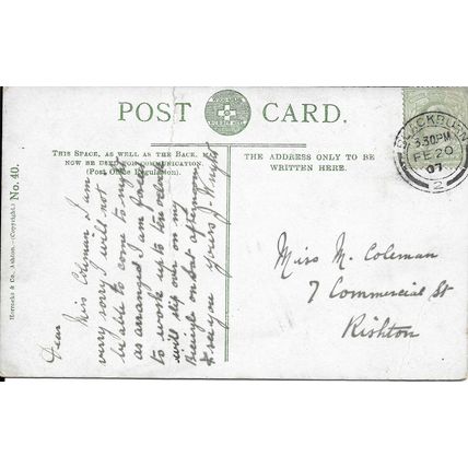 LONDON - House of Lords - 1907 - Original Postcard (BBN)