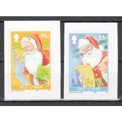 Isle of Man 1347-1348 MNH Self-Adhesive Christmas Santa ZAYIX 1223M0126M