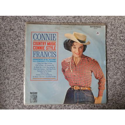 Connie Francis – Country Music Connie Style 1962 (LP) Rare Cat# MGM665033
