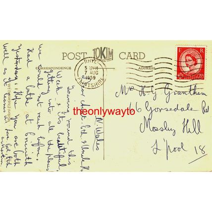 Vale Of Gwynant, N Wales 4297 Tokim, Postcard, 1959