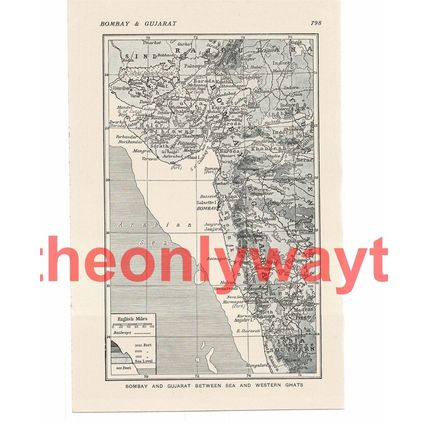 Bombay (Mumbai) & Guarat, Indiia, Book Illustration (Print), c1920