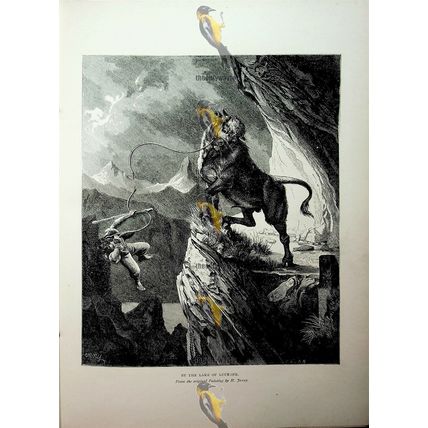 By The Lake Of Lucerne, H Jenny, Switzerland, Book Illustration (Print), c1890