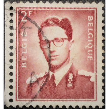 STAMP Belgium SG1454 1953 2Fr King Baudouin Used