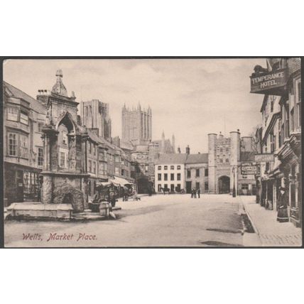 Market Place, Wells, Somerset, c.1905-10 - Frith's Postcard