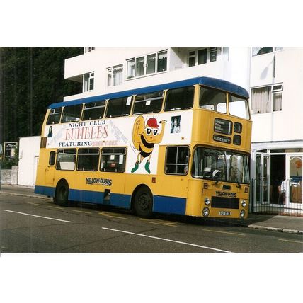 Colour Photograph of Yellow Buses Ltd. - TJT 197X ex. Bournemouth Corporation