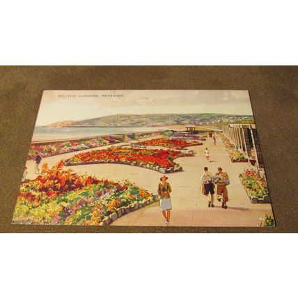 Valentines Art Colour Postcard - Bolitho Gardens Penzance 1148 - Artist Hailey