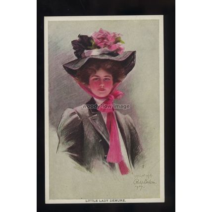 su3757 - Glamour - "Little Lady Demure" - Artist Philip Boileau c1907 - postcard