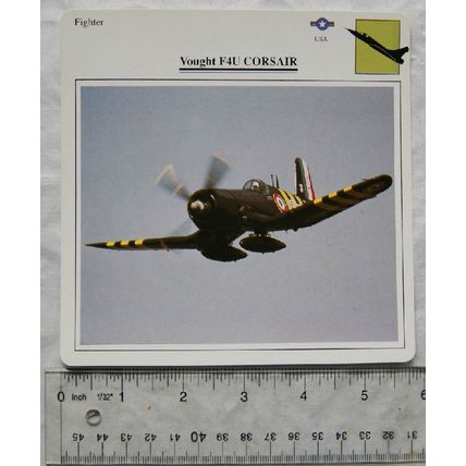 Vought F4U Corsair - USA - Fighter - Collectors Club Card