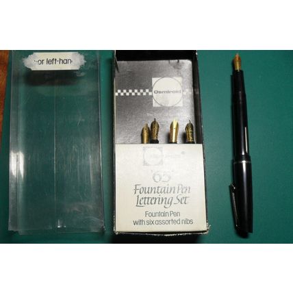 Osmiroid 65 Fountain Pen 5 Nibs Broad Oblique B3 B2 LH Fine Italic LH Med Italic