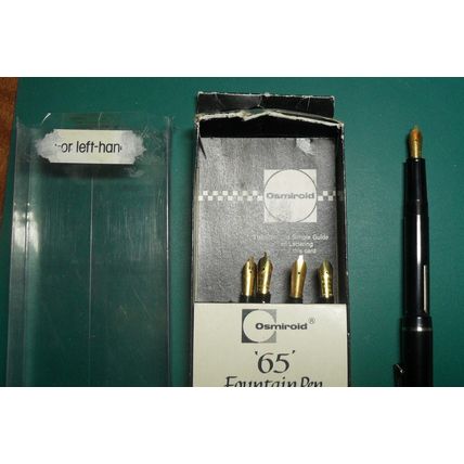 Osmiroid 65 Fountain Pen 5 Nibs Broad Oblique B3 B2 LH Fine Italic LH Med Italic