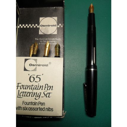 Osmiroid 65 Fountain Pen 5 Nibs Broad Oblique B3 B2 LH Fine Italic LH Med Italic