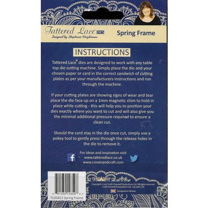 Tattered Lace. Spring Frame Die. Die Cutting Cardmaking Scrapbooking Crafts