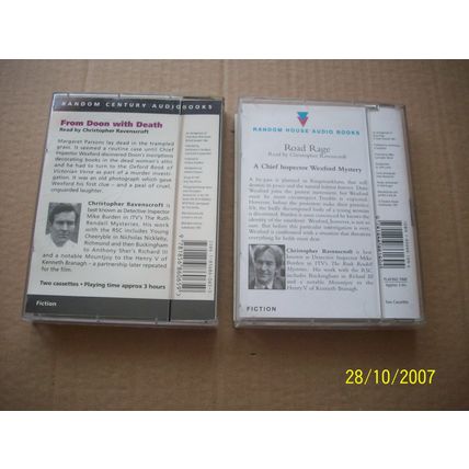 Ruth Rendell-From Doon with Death & Road Rage - 4 Audio Cassettes