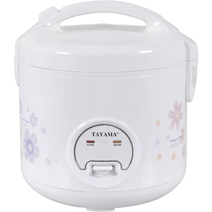 TAYAMA Automatic Rice Cooker & Food Steamer 10 Cup, White (TRC-10RS)