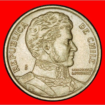 Ⰶ WREATH (1990-2023): CHILE★10 PESOS 2000 II+B+a! O'HIGGINS★LOW START★NO RESERVE