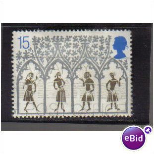 1989 GB 14TH CENTURY PEASANTS STAINED GLASS F/U SG1462