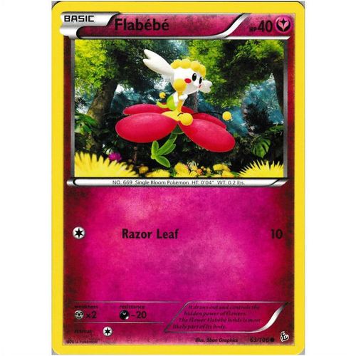 Pokemon XY Flashfire - #63/106 - Flabebe