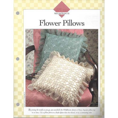 Beautiful Crochet Pillow PATTERN Flower Pillows