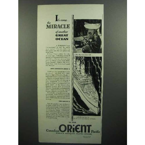 1930 Canadian Pacific Cruise Ad - Another Great Ocean