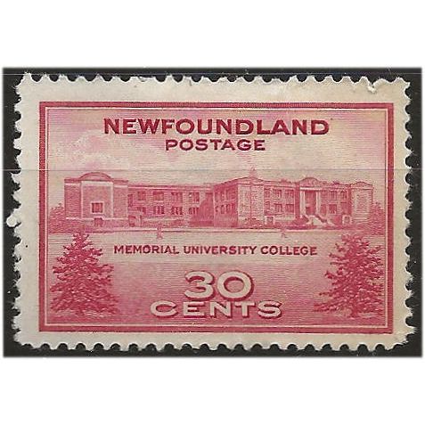 Newfoundland 1943 SG290 30c Carmine Mounted Mint . ..