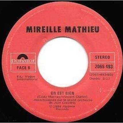 Mireille Mathieu - Polydor # 2065 493 - 7 pouces, 45 tours