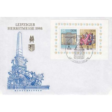 GERMANY DDR [1986] MiNr 3038-39 Block 85 ( FDC )