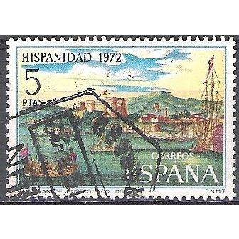 España 1972 Michel 2004 O Cote (2008) 0.20 Euro Port de San Juan Cachet rond