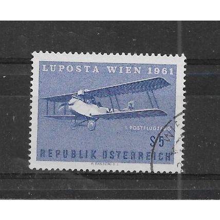 Austria."LUPOSTA" Exhibition,Vienna & 1st Airmail Serivce stamp.Fine Used.Aug22b