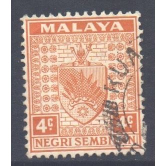 Malaya Negri Sembilan Scott 23 - SG25, 1935 Arms 4c used