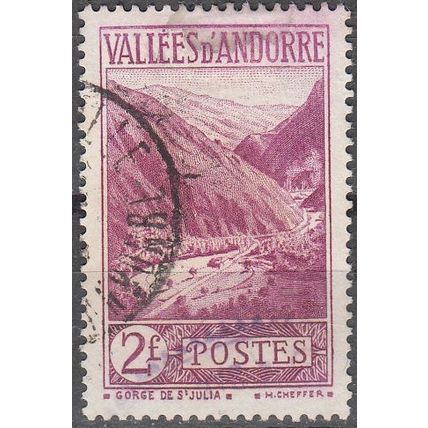 Andorre Français 1932 Michel 43 O Cote (2008) 11.00 € Gorges de Saint-Julia
