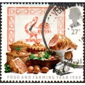 1989 Food & Farming Year, 27p Value, Meat Products, Fine Used