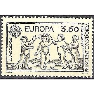Andorre Français 1989 Michel 400 Neuf ** Cote (2008) 6.00 € Europa CEPT