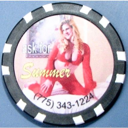 Wild Horse. Brothel Casino Chip. Reno, NV. Summer. BR08.