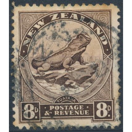 Tuatara Lizard: 8d - New Zealand 1936 - F H - SG 586