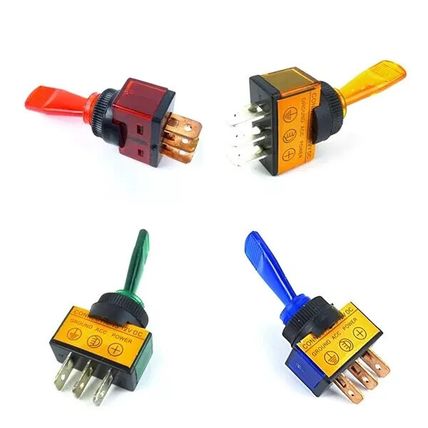 Hyfive On Off Switch Illuminated 12V 20Amp Colours Blue Red Green Amber 1 Switch