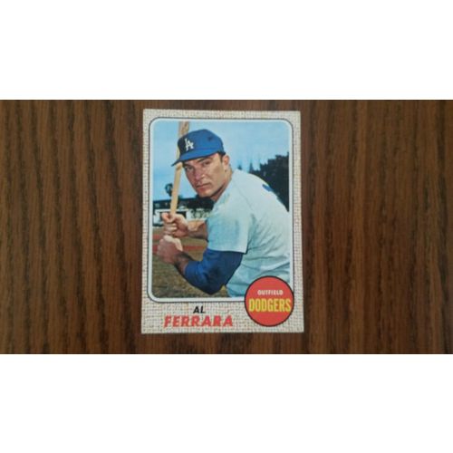 1968 Topps Card # 034 Al Ferrara Very Good-Excellent (4) Los Angeles Dodgers