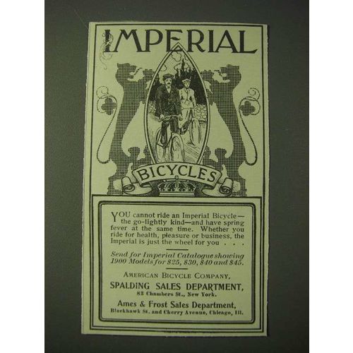 1900 Imperial Bicycles Ad