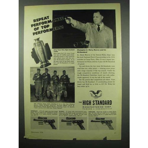 1954 Hi-Standard Gun Ad - Supermatic Olympic Field-King