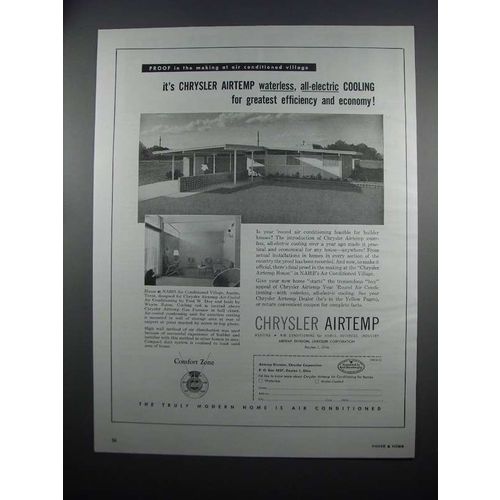 1954 Chrysler Airtemp Air Conditioning Ad - Waterless