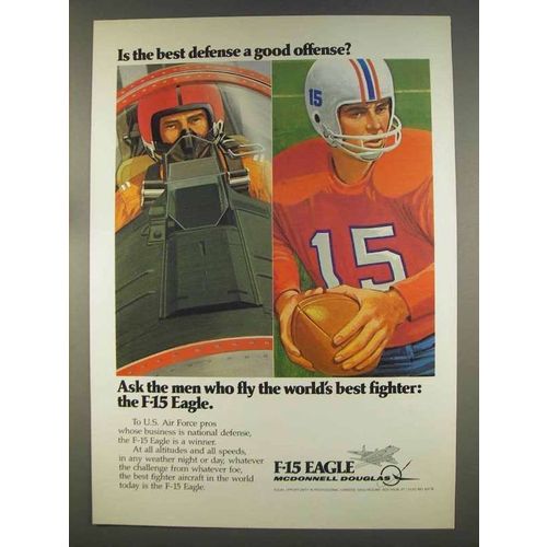 1977 McDonnell Douglas F-15 Eagle Ad - Best Defense