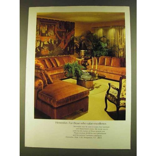 1980 Henredon Upholstered & Occasional Furniture Ad