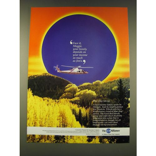 1989 Connecticut Mutual Life Insurance Ad - Face it, Maggie
