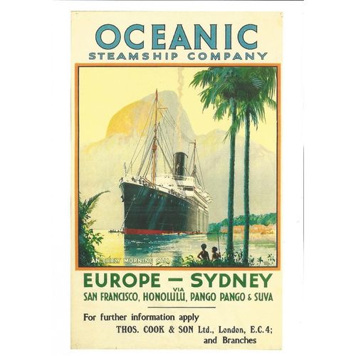 Oceanic Steamship Company, Europe - Sydney (Harry H. Rodmell), mid 20th-century.