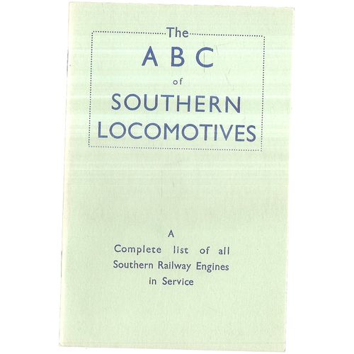 THE ABC of SOUTHERN LOCOMOTIVES, 1942 by Ian Allan a 1982 reproduction =