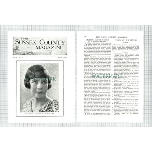 (8625) Miss Sheila Kaye-Smith Mrs Penrose Fry - 1930 2-Part Cutting