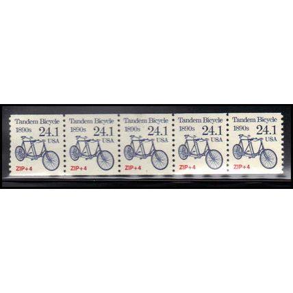 2266 24.1c Tandem Bicycle Very Fine MNH Dry Gum PNC 1/5 X1380