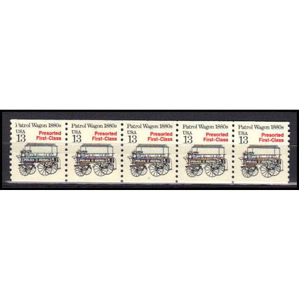 2258 13c Police Wagon Very Fine MNH Dry Gum PNC 1/5 X3091