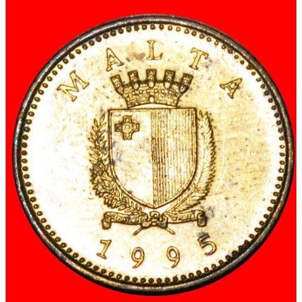 WEASEL (1991-2007): MALTA ★ 1 CENT 1995 MINT LUSTRE! LOW START★NO RESERVE