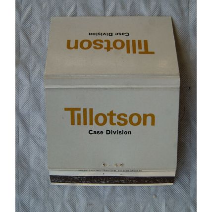 Matchbook cover Tillotson Corrugated Cases Ltd