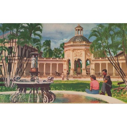 Rodneys Memorial Spanish Town Jamaica Old Postcard